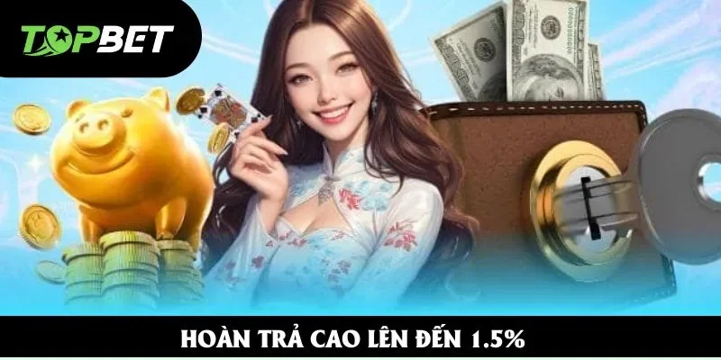 Hoàn trả cao lên đến 1.5% Hoàn trả cao lên đến 1.5%